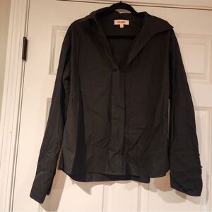 Mazik black collared dress shirt M